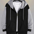 Cedric | Kolorowy Blokowany Hoodie na Zamek