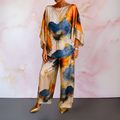 Harlow | Stylowy Satynowy Zestaw Dwuczęściowy
