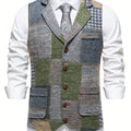Tobias | Kamizelka w stylu patchwork