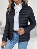 Vivienne | Lekka Kurtka Puchowa z Stojącym Kołnierzem