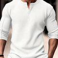 Carson | Teksturowany longsleeve Henley