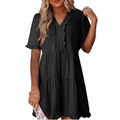 Shiela | Casual V-Neck Mini Dress