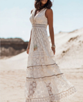 Isabelle | Letnia Sukienka Boho Maxi dla Kobiet | Plażowa Casual