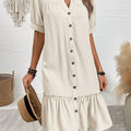 Maevelle | Sukienka Boho Midi z Guzikami