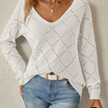 Camryn | Sweter z dekoltem w serek