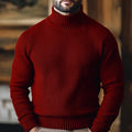 Jonathan | Sweter z golfem w prążki