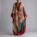 Valerie | Sukienka Maxi z Rękawem Batwing