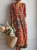 Divina | Elegancka Sukienka w Stylu Vintage Azteckim