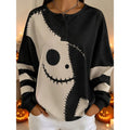Noreen | Halloweenowy sweter z okrągłym dekoltem