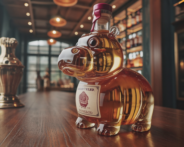Darren | Butelka Whisky w Designie Hipopotama