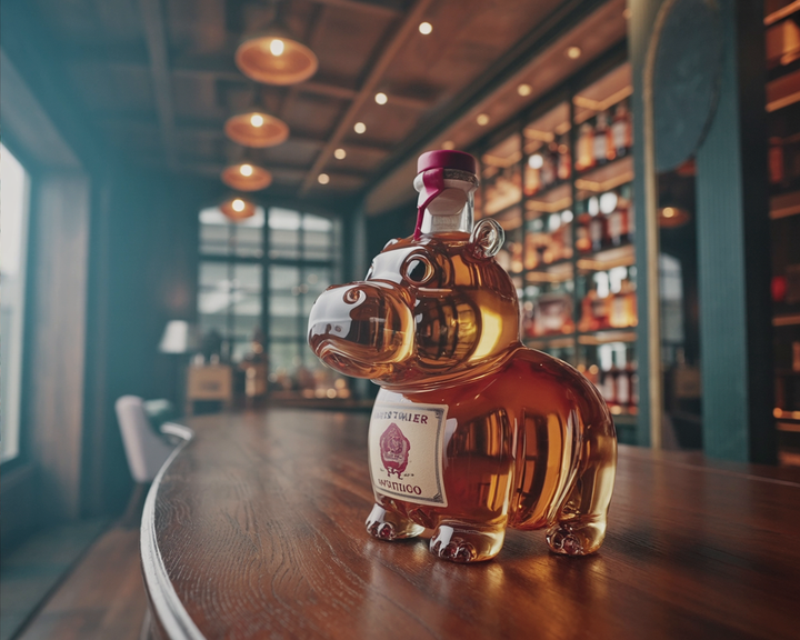 Darren | Butelka Whisky w Designie Hipopotama
