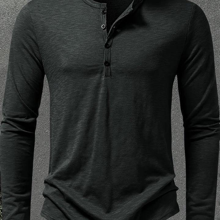 Dalton | Klasyczny Henley z Guzikami