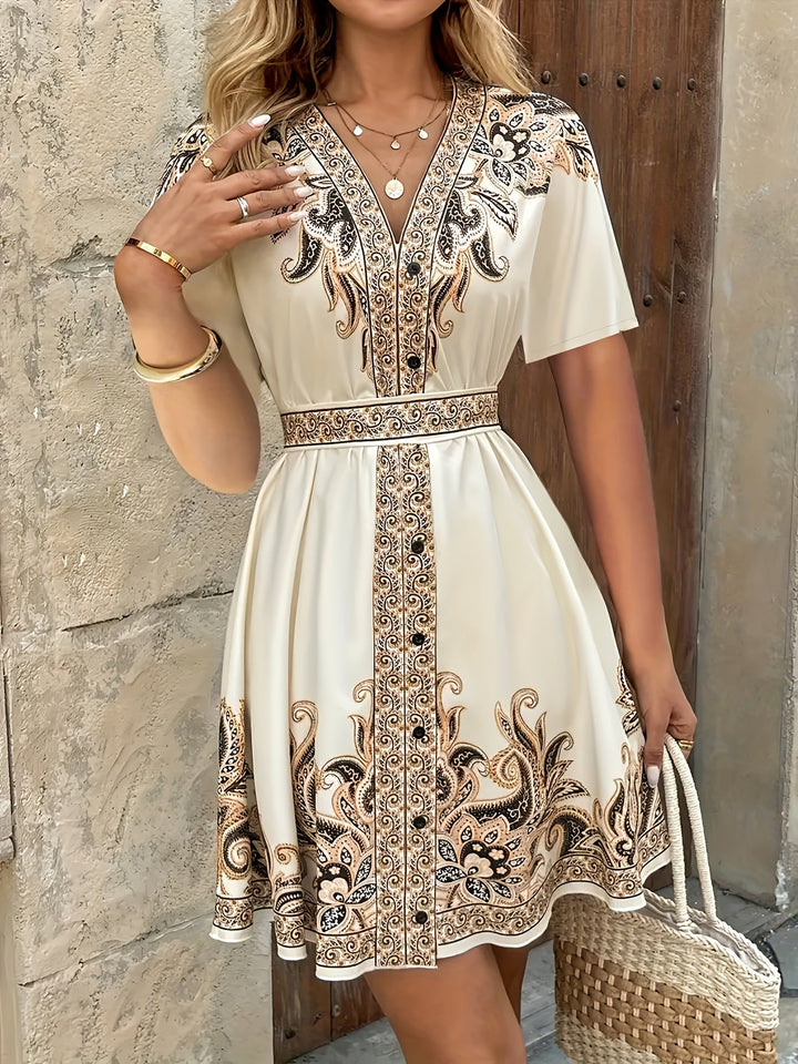Georgia | Sukienka A-line w Boho Print