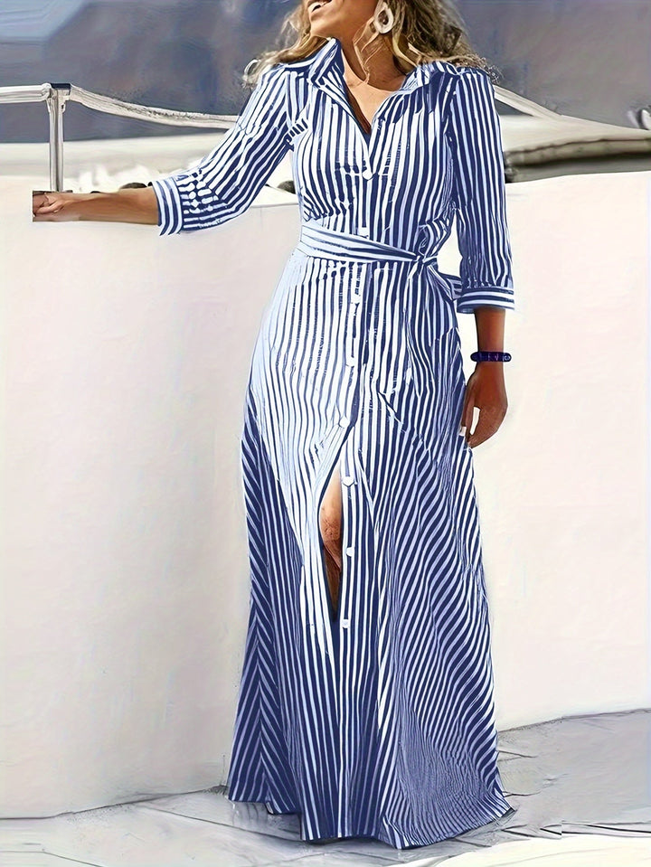 Meredith | Sukienka maxi z paskiem