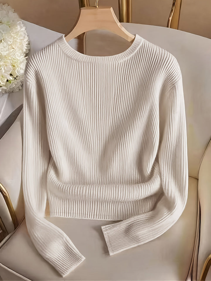Gretchen | Sweter z prążkowanymi mankietami na guziki