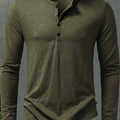 Dalton | Klasyczny Henley z Guzikami