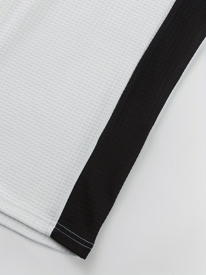 Curtis | Teksturowany longsleeve Henley