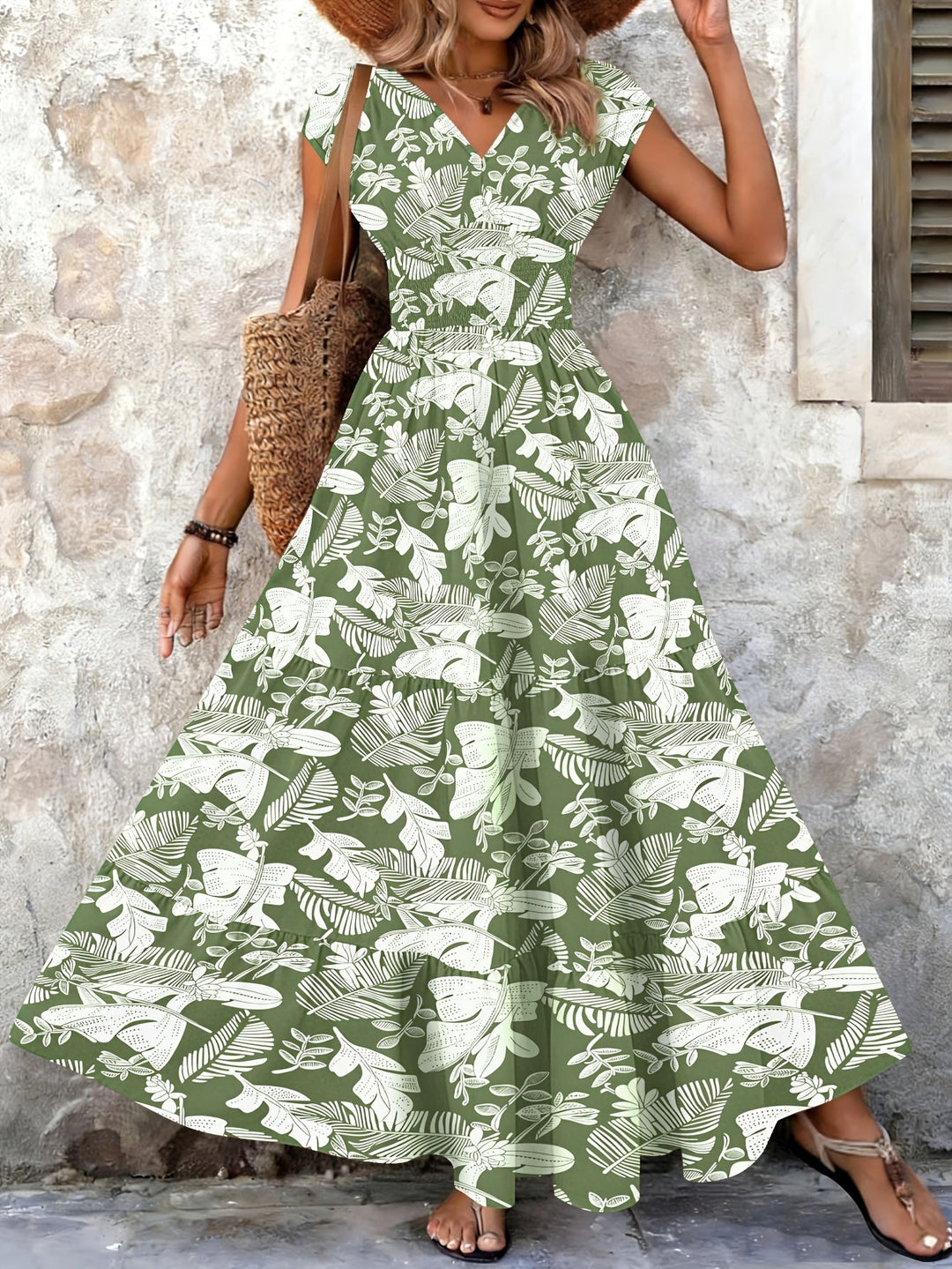 Lorena | Swobodna Boho Maxi Sukienka