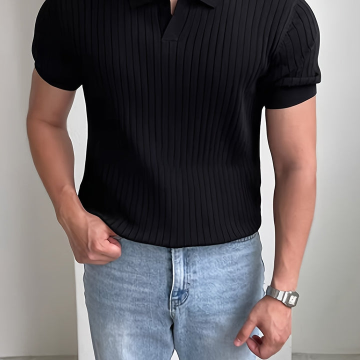 Cameron | Elegancka Polo z Teksturą