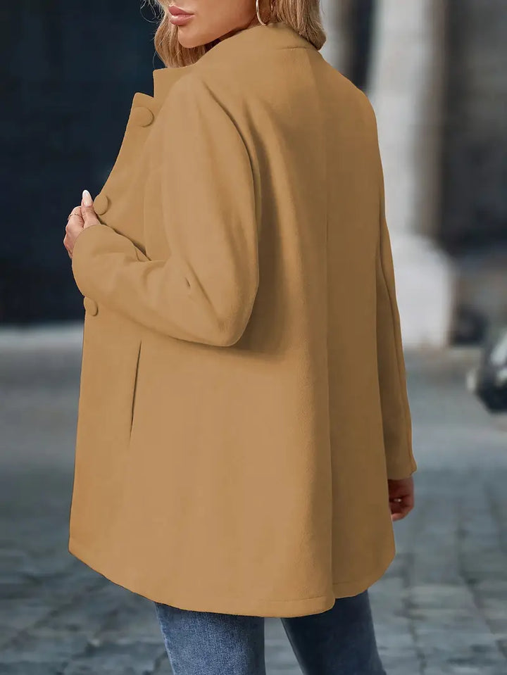 Juliette | Elegancki płaszcz z kołnierzem typu stand-collar