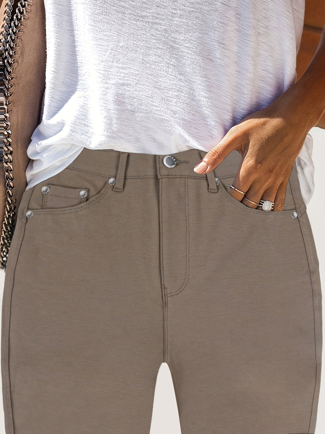 Joan | Jeansy Skinny z Wysokim Stanem