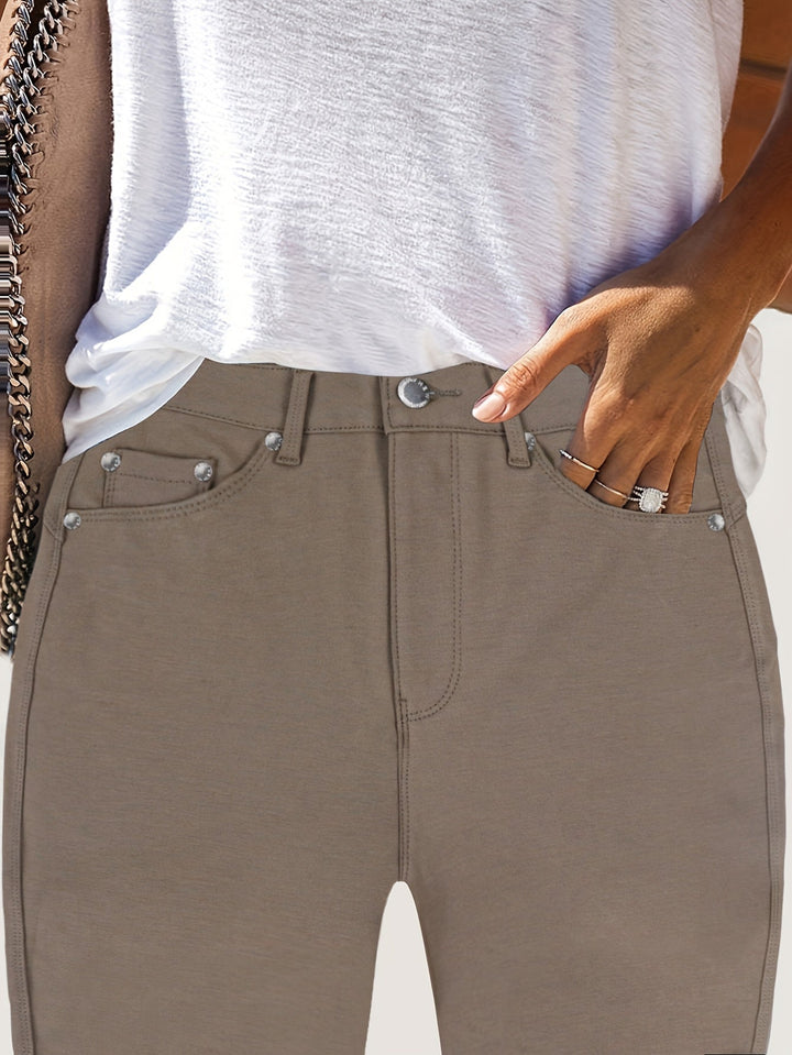 Joan | Jeansy Skinny z Wysokim Stanem