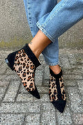 Everly | Stylowe Botki na Obcasie w Lwią Cętkę
