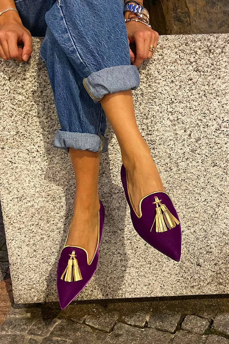 Bailey | Eleganckie Loafery z Wydłużonymi Frędzlami