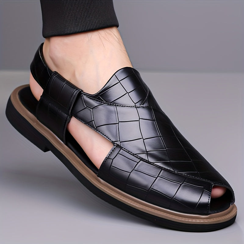 Malcolm | Sandały Wygodne w Stylu Woven