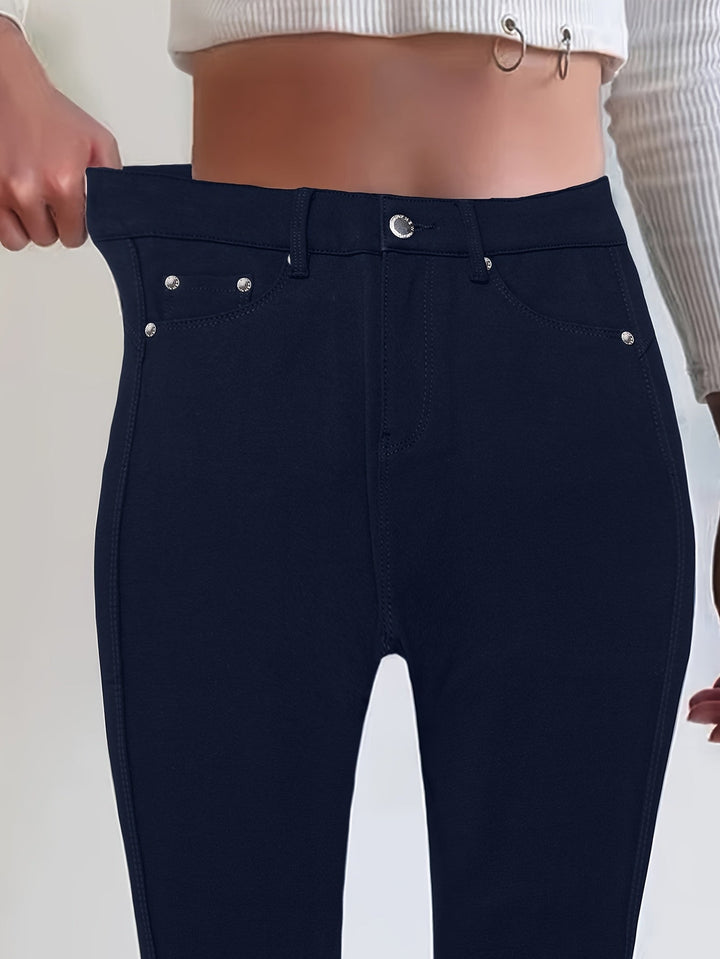 Joan | Jeansy Skinny z Wysokim Stanem