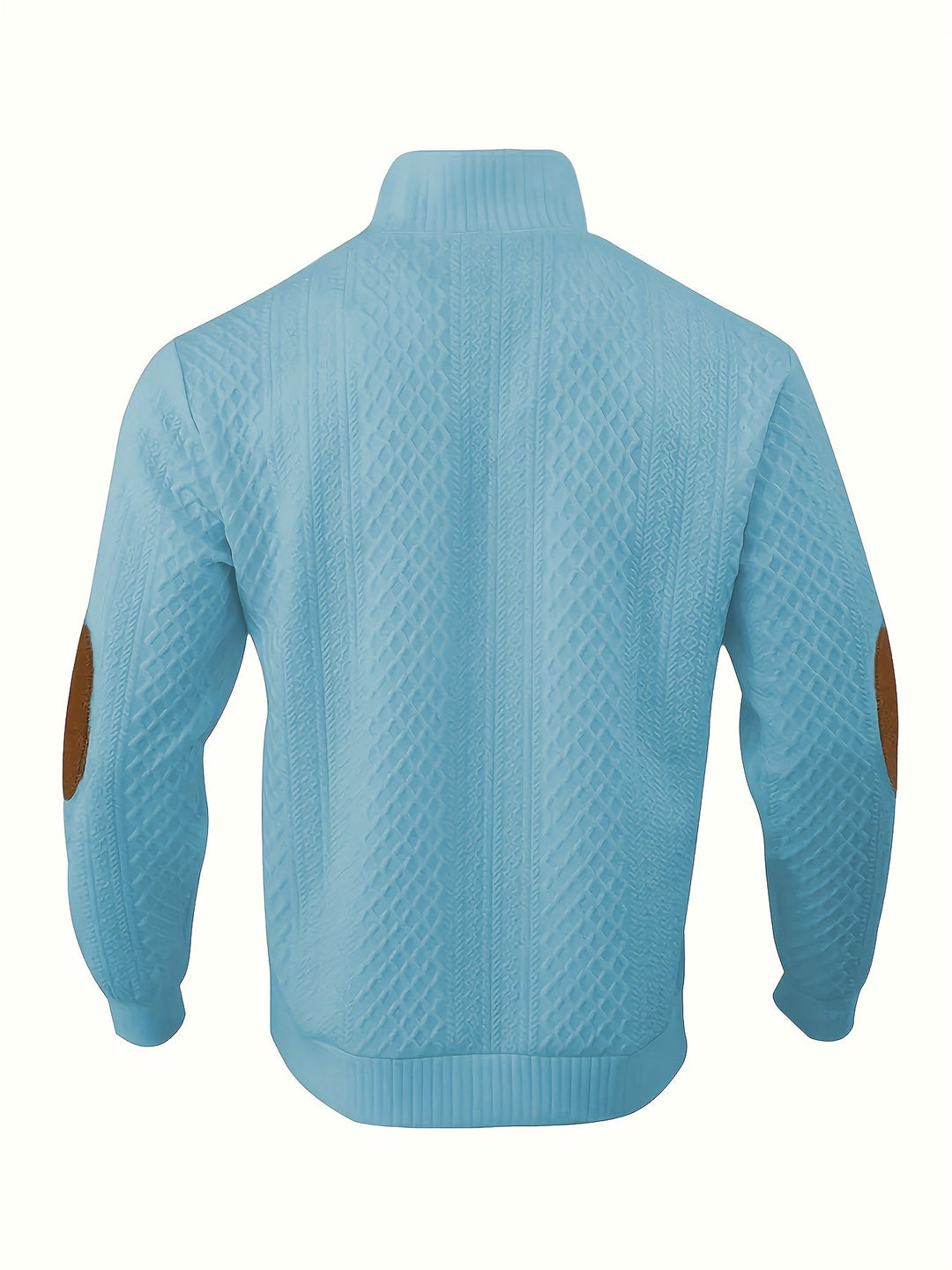 Ronan | Sweter Henley z Stojącym Kołnierzem i Guzikami