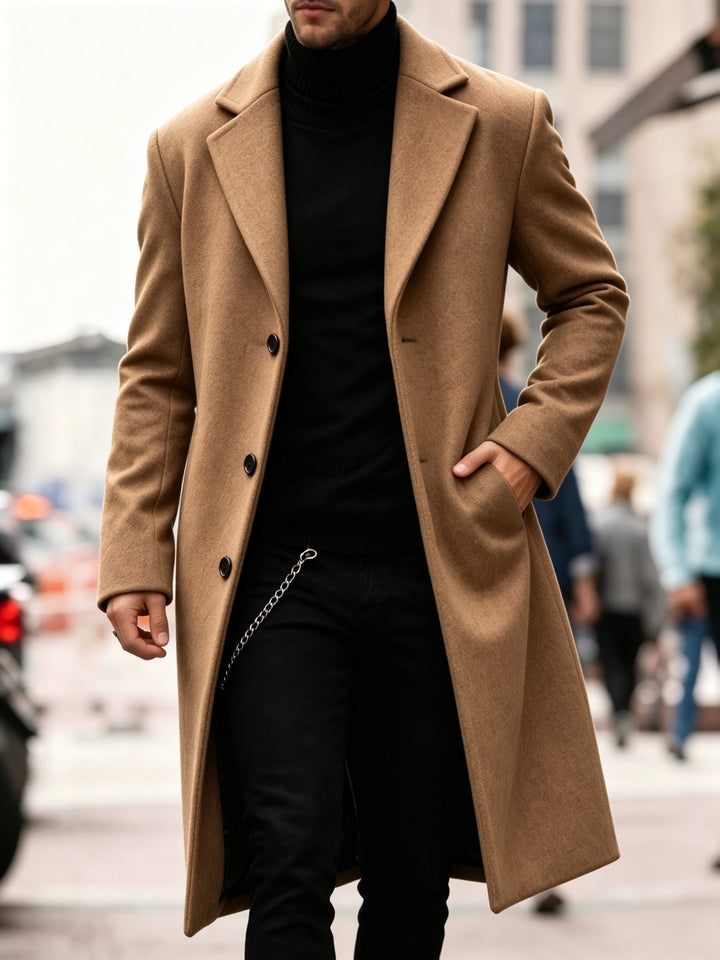 Chandler | Elegancki Długi Trencz