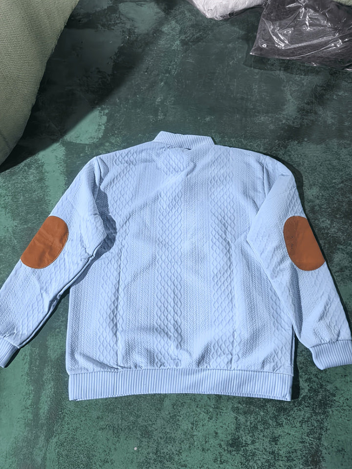 Ronan | Sweter Henley z Stojącym Kołnierzem i Guzikami