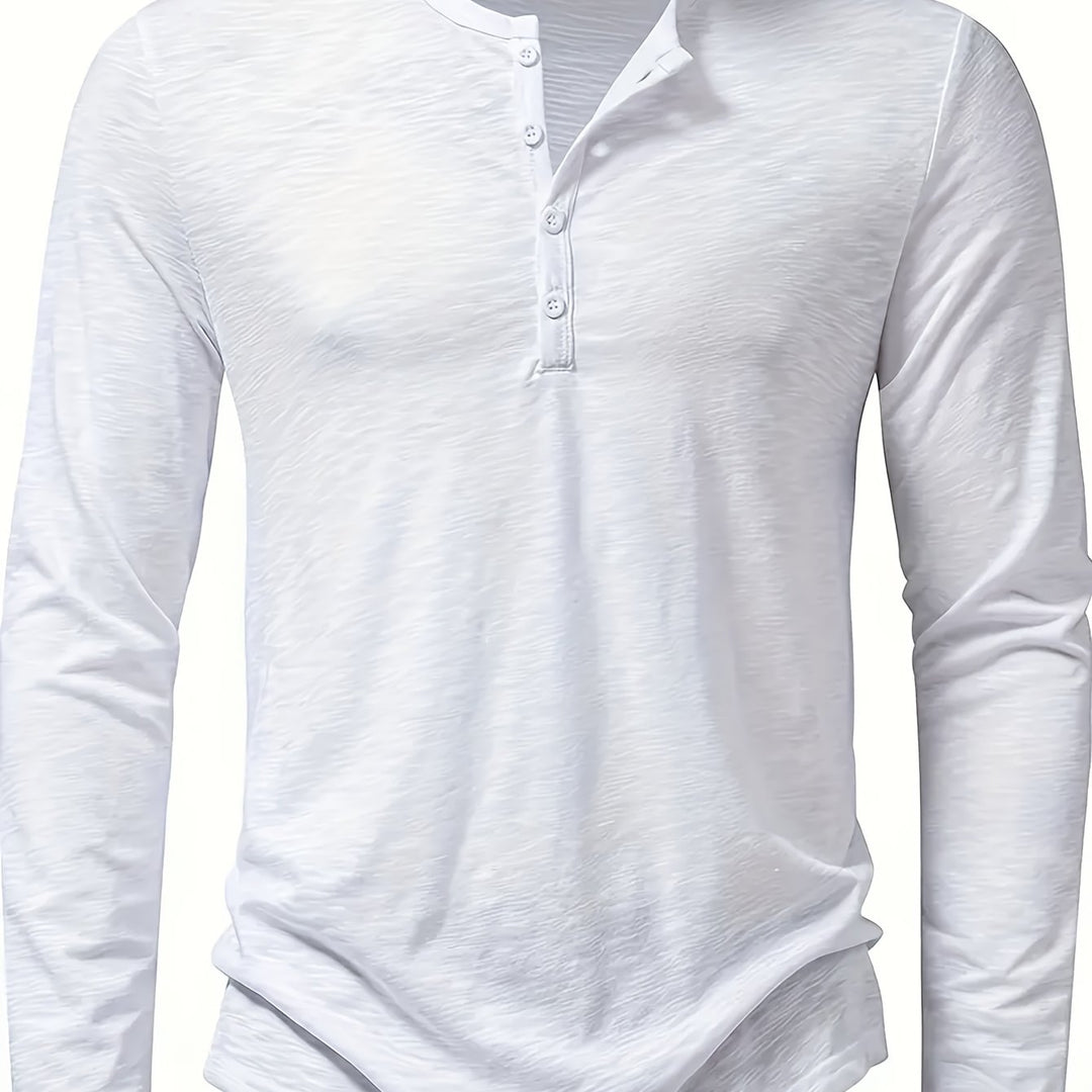 Dalton | Klasyczny Henley z Guzikami