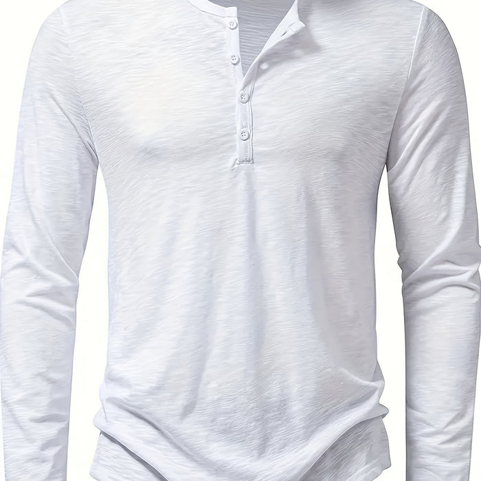 Dalton | Klasyczny Henley z Guzikami