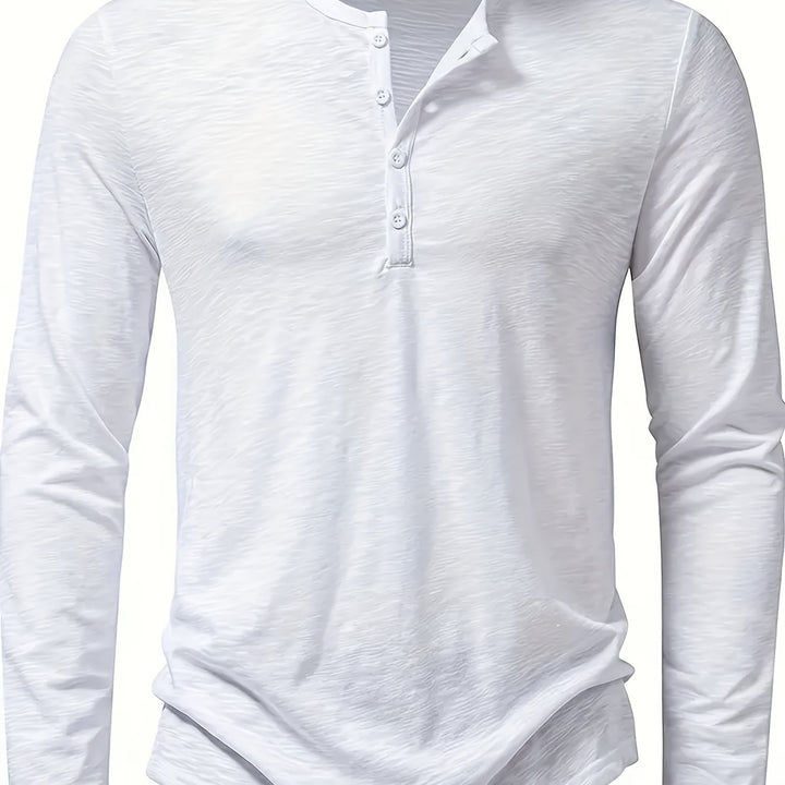 Dalton | Klasyczny Henley z Guzikami