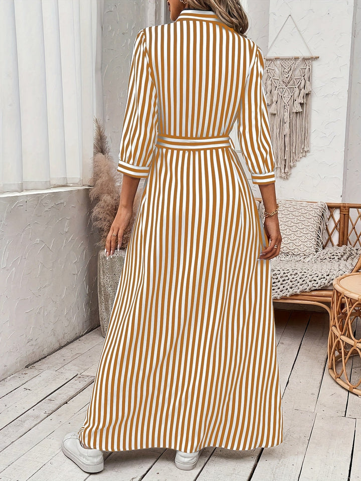 Meredith | Sukienka maxi z paskiem
