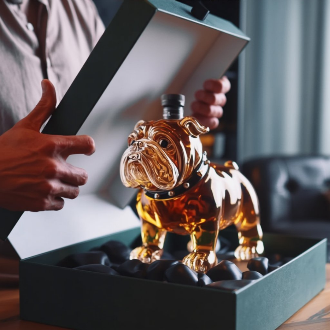 Frank | Butelka Whisky w Designie Buldoga