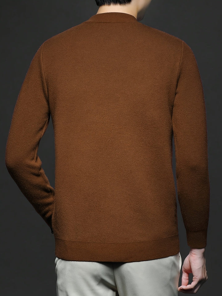 Everett | Elegancki Sweter z Wysokim Kołnierzem