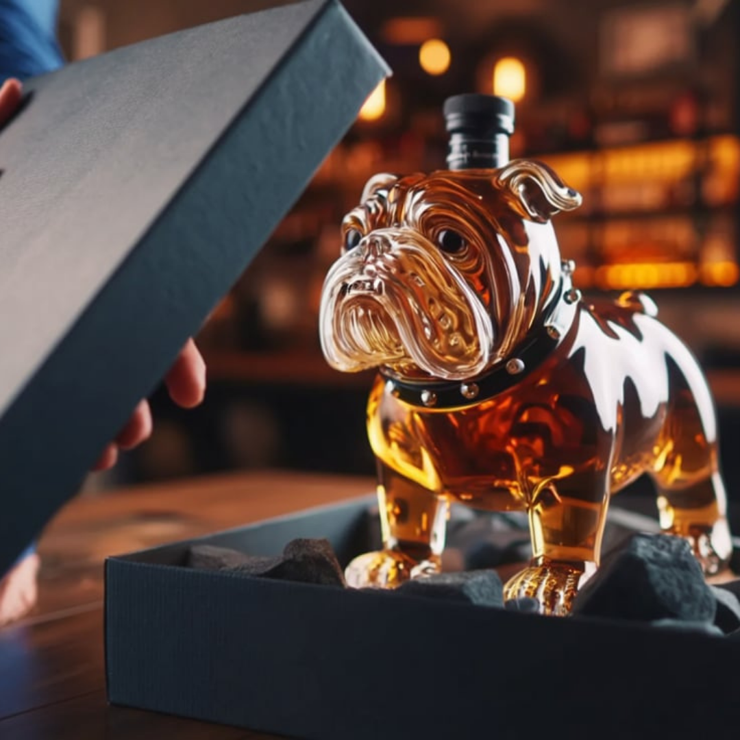 Frank | Butelka Whisky w Designie Buldoga