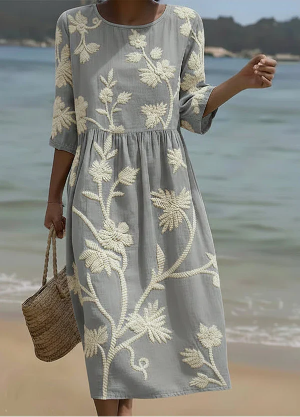 Sydney | Elegancka Retro Kwiatowa Sukienka