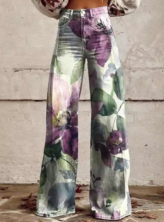 Alessia | Klasyczne Spodnie Boho Retro Chic