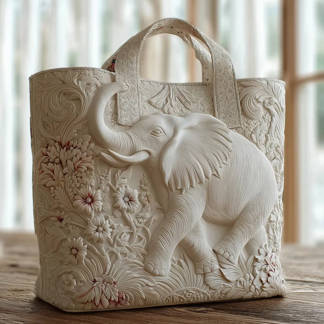 Patricia | Elegancka torba na zakupy z motywem słonia