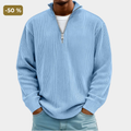Chase | Stylowy Sweter z Zippem i Wysokim Kołnierzem