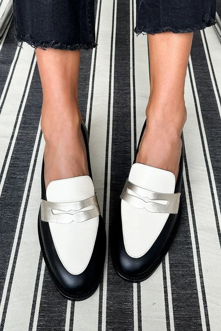 Alicia | Stylowe Monochromatyczne Premium Loafers