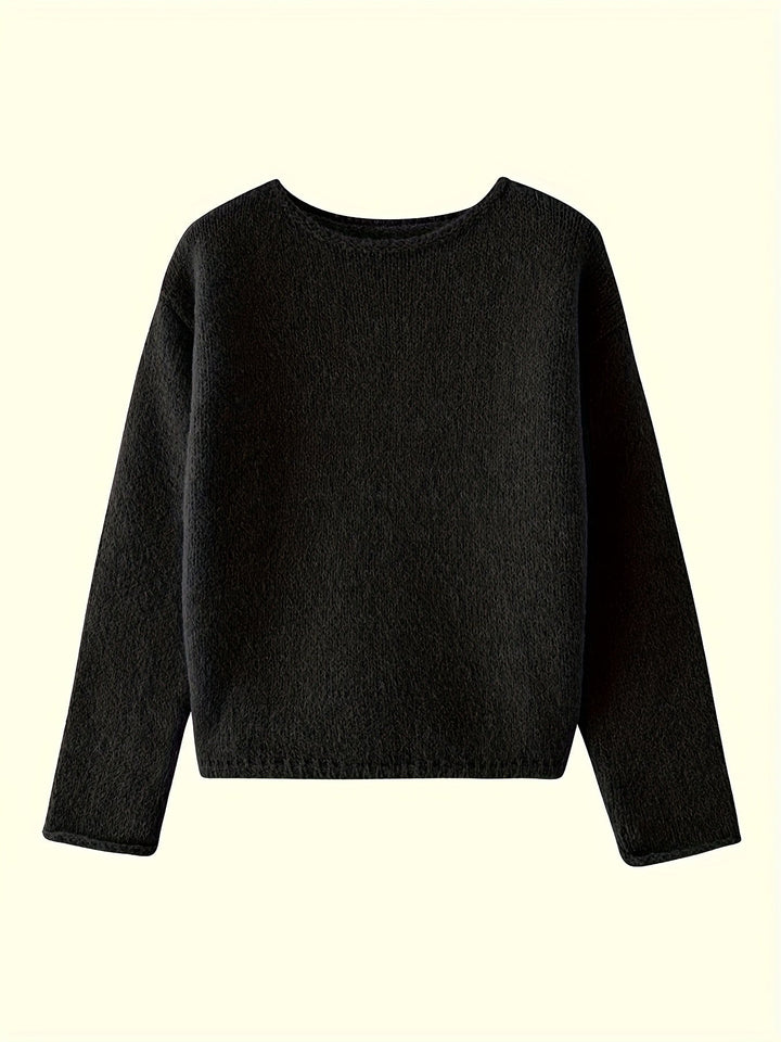 Noreen | Sweter z Luźnym Dekoltem