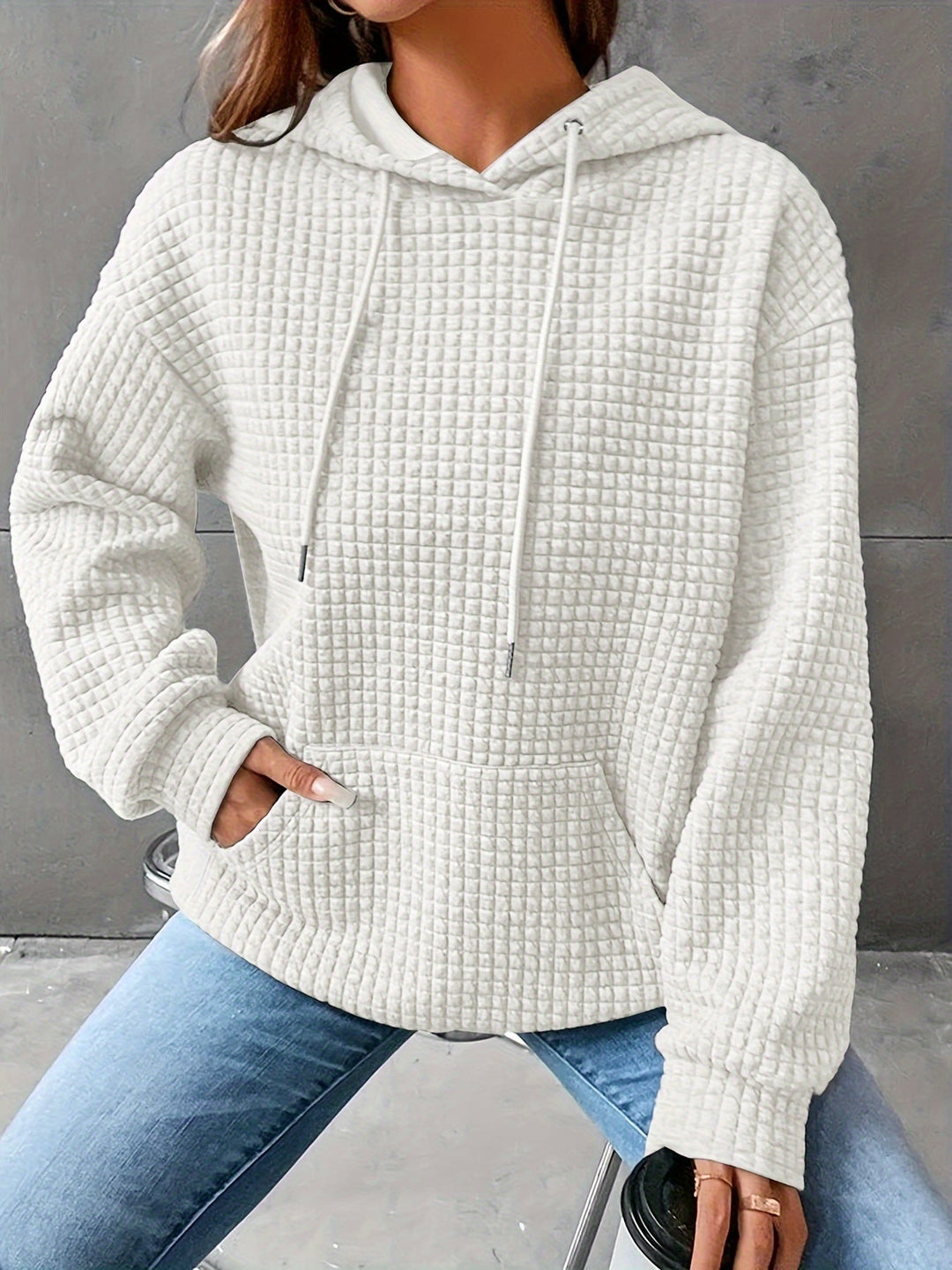 Serena | Przytulny Teksturowany Hoodie