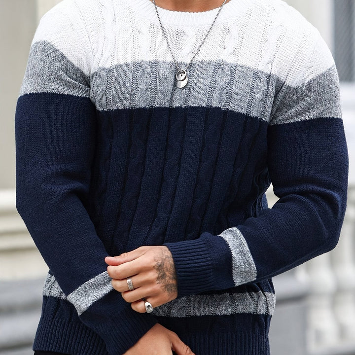 Ethan | Sweter z kolorowymi blokami
