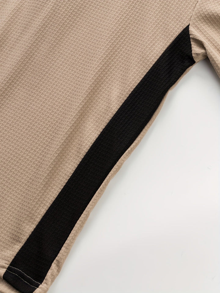 Curtis | Teksturowany longsleeve Henley