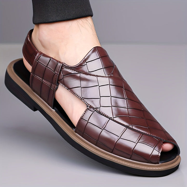 Malcolm | Sandały Wygodne w Stylu Woven